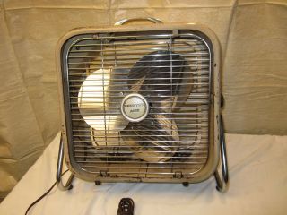 Lakewood Country Aire 12 " Electric Floor Fan Well,  Serviced,  W/pushbuttons