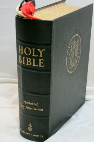 Vintage King James Version Kjv Bible Pictorial Rembrandt Edition 1950s F.  Kredel