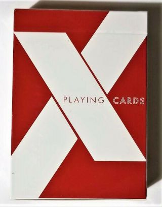 Red X Playing Cards Very Rare Limited Edition Deck By Penguin Magic Uspcc