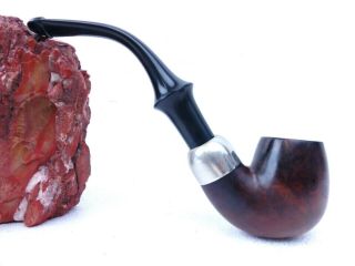 Vintage Estate Pipe K&p Petersons System Standard 514 Erie Silver Band Smoking