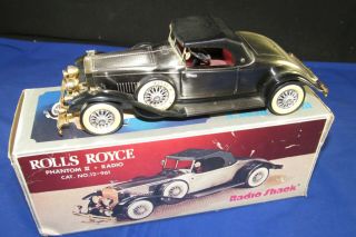 Vintage 1931 Classic Rolls Royce Car Solid State Radio Shack Realistic Am Car