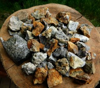 Gold & Silver Ore Small Hunks Broken From Mother Lode 62 Oz 1157 Shop Up