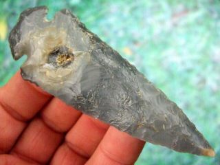 Fine 4 Inch Kentucky Sonora Chert Dovetail Point With Arrowheads Artifacts