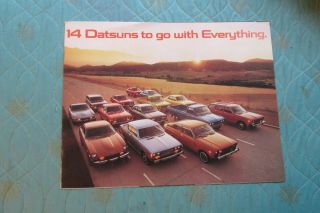 Auc475 1976 Datsun Sales Brochure Showing The Full Line