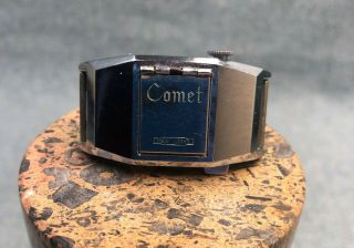 Vtg Watch Lighter Comet Light Fluid Flint 1950s