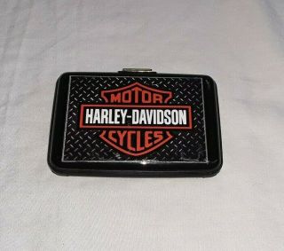 Harley Davidson Motor Cycle Credit Card/business Card Holder,  Plastic.