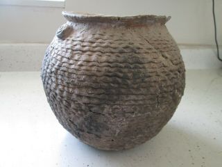 Large Prehistoric Anasazi Corrugated Cooking Pot