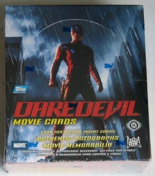 Topps Daredevil 2003 Movie Trading Card Box 36 Packs Marvel