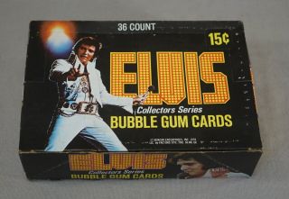 1978 Donruss Elvis Presley Trading Card Wax Pack Empty Display Box