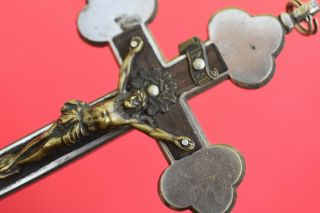 ⭐ antique crucifix,  religious cross,  bronze christ,  pendant 2
