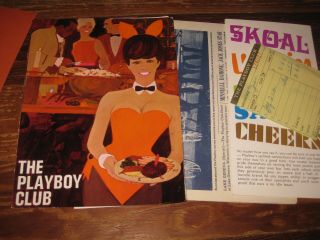 1968 PLAYBOY CLUB ATLANTA GA.  BOOKLET MENU NEWSLETTER Bunny PIC napkins 3