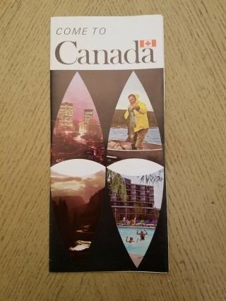 Vintage 1967 Official Come To Canada Tourist Brochure Centennial 100 Years Expo