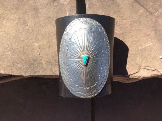 Fantastic Greg Lewis Acoma / Laguna Pueblo Silver And Turquoise Ketoh N R