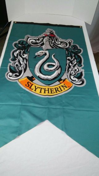 Harry Potter Slytherin Wall Banner With Grommets 51 - 1/2 X 27