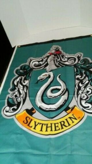 Harry Potter Slytherin Wall Banner With Grommets 51 - 1/2 x 27 2