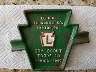 Vintage Boy Scout 1963 Cast Iron Ash Tray