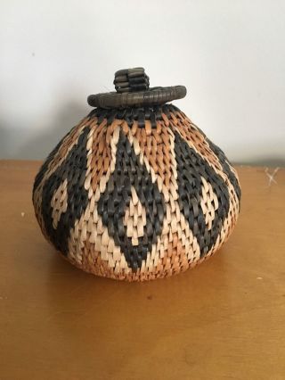 Traditional Zulu Basket Handmade Gift From South Africa