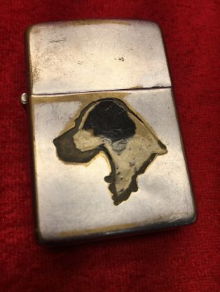 RARE Vtg Town & Country Zippo Lighter DOG - Patent 2032695 Great Order 7