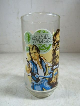 Vintage 1977 Burger King Coca - Cola Star Wars Chewbacca Drinking Glass