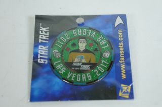 Star Trek Next Generation Las Vegas Poker Chip Pin Badge Fansets 2017