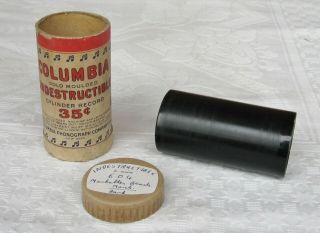 Columbia Indestructible Phonograph Cylinder Record Famous Sousa March Band