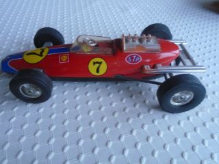 Vintage Plastic Race Car,  6 " S Long With Paint.  Mfg.  By The T.  N Co