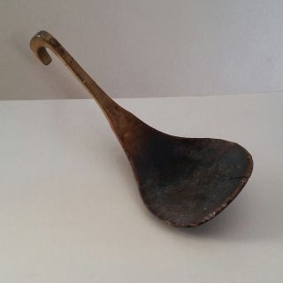 Antique Plains/ Western Great Lakes Wooden Ladle/spoon,  19th C.