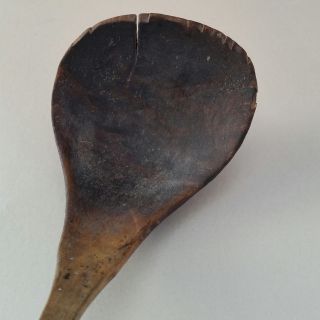 Antique Plains/ Western Great Lakes Wooden Ladle/Spoon,  19th C. 7