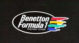 Benetton Formula 1 Racing Team - Vintage Sticker Schumacher,  Berger,  Verstappen