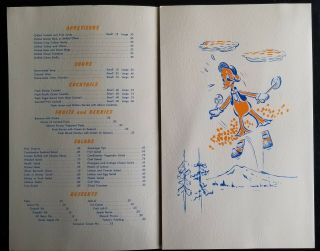 vintage menu,  Mc ' s Golden Goose Cafe,  Seattle,  Smith Tower,  1940 ' s ephemera 2