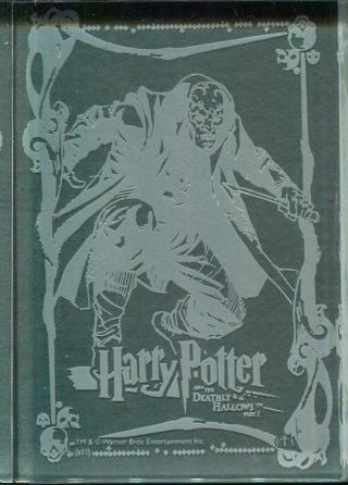Harry Potter Deathly Hallows Part 2 Case Topper Sand Blast Crystal Card Ct3