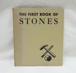 Vintage The First Book Of Stones M.  B.  Cormack 8th Edition 1950 Not Ex Lib Book