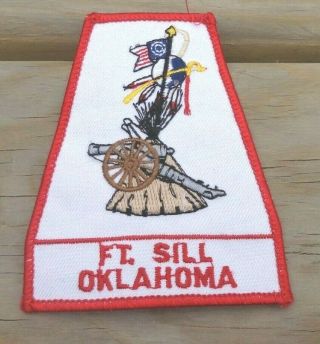 Ok Oklahoma Fort Sill Military 3.  5 " Patch