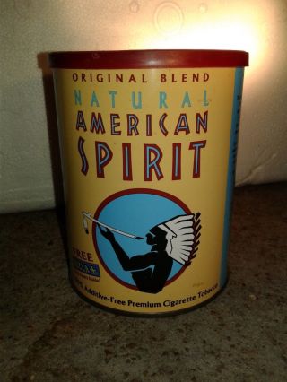 American Spirit 5.  29 Oz Empty Tobacco Tin Blend
