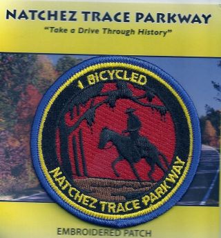 I Bicycled Natchez Trace Parkway Souvenir Travel Patch