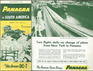 Panagra System Timetable 7/1/57