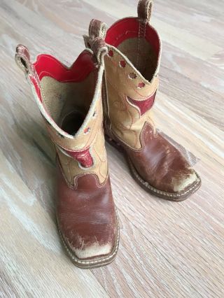 Use for Home Decor JUSKIDS childrens western boots worn in 1940s,  box 4