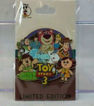Disney Employee Center Dec Le 250 Pin Toy Story 3 Cluster Woody Buzz Lotso Dolly