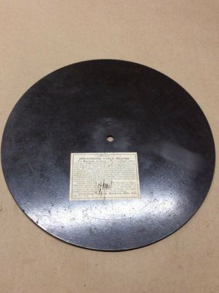 1904 Zon - o - phone Record 9” 78rpm Rose My Rose 5584 B50S34 2