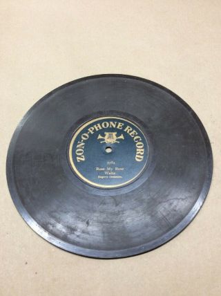 1904 Zon - o - phone Record 9” 78rpm Rose My Rose 5584 B50S34 4