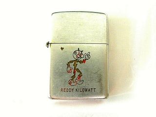 Vintage Zippo Lighter Ready Kilowatt Pat.  2032695