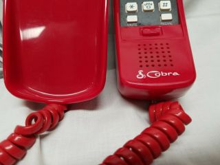 Vintage COBRA Push - Button RED Wall Phone (PHONE) 7
