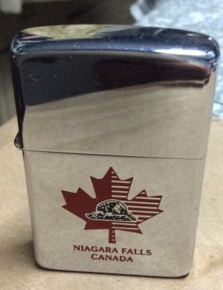 Vintage Rare - Niagara Falls Canada Zippo Lighter