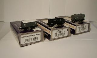 N GAUGE - DAPOL Rake of 3 GWR Wagons (Pre - Owned and Boxed) 3