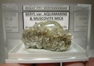 Beryl Var.  Aquamarine/goshenite: Pingwu Beryl Mine,  Sichuan Prov. ,  China - Nr