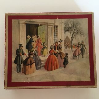 Vintage Box Of 10 Misc Vintage Christmas Cards With Envelopes