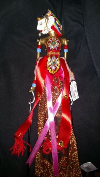Indonesian Wayang Golek Stick Rod Puppet Doll Sembawati