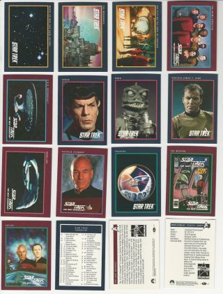 Star Trek 25th Anniversary Series 1 - Complete Trading Cards Set (160) 1991 - Nm