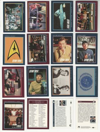 Star Trek 25th Anniversary Series 2 - Complete Trading Cards Set (150) 1991 - Nm