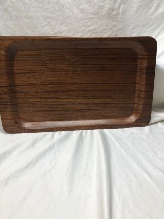 Vintage 2 - 16” Mid Century Modern Wood Trays